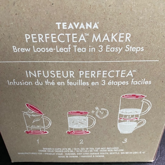 Brand New - Teavana Perfectea Maker 16 ounce - Red - Picture 2 of 4